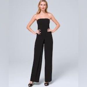 White House, Black market strapless black jumpsuit